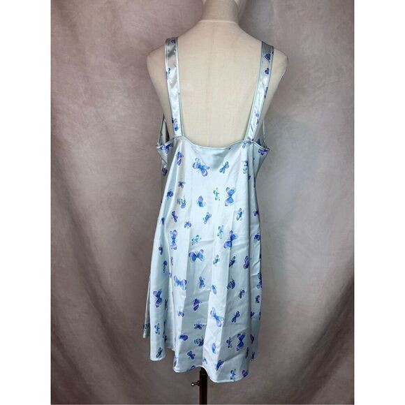 Vintage Butterfly Slip Nightie Morgan Taylor Intimates Size Large 90s Y2K - Picture 4 of 6